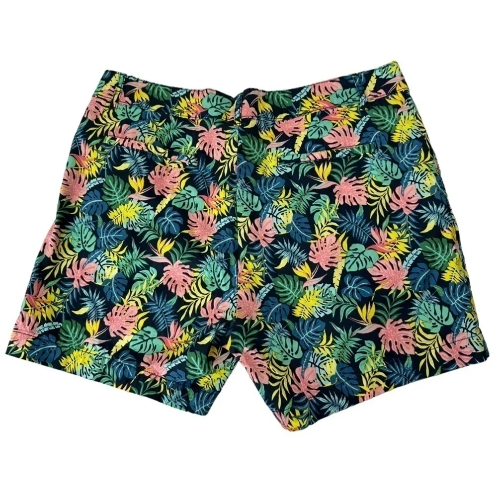Caribbean Joe Hawaiin Floral Palm Leaf Shorts, 14